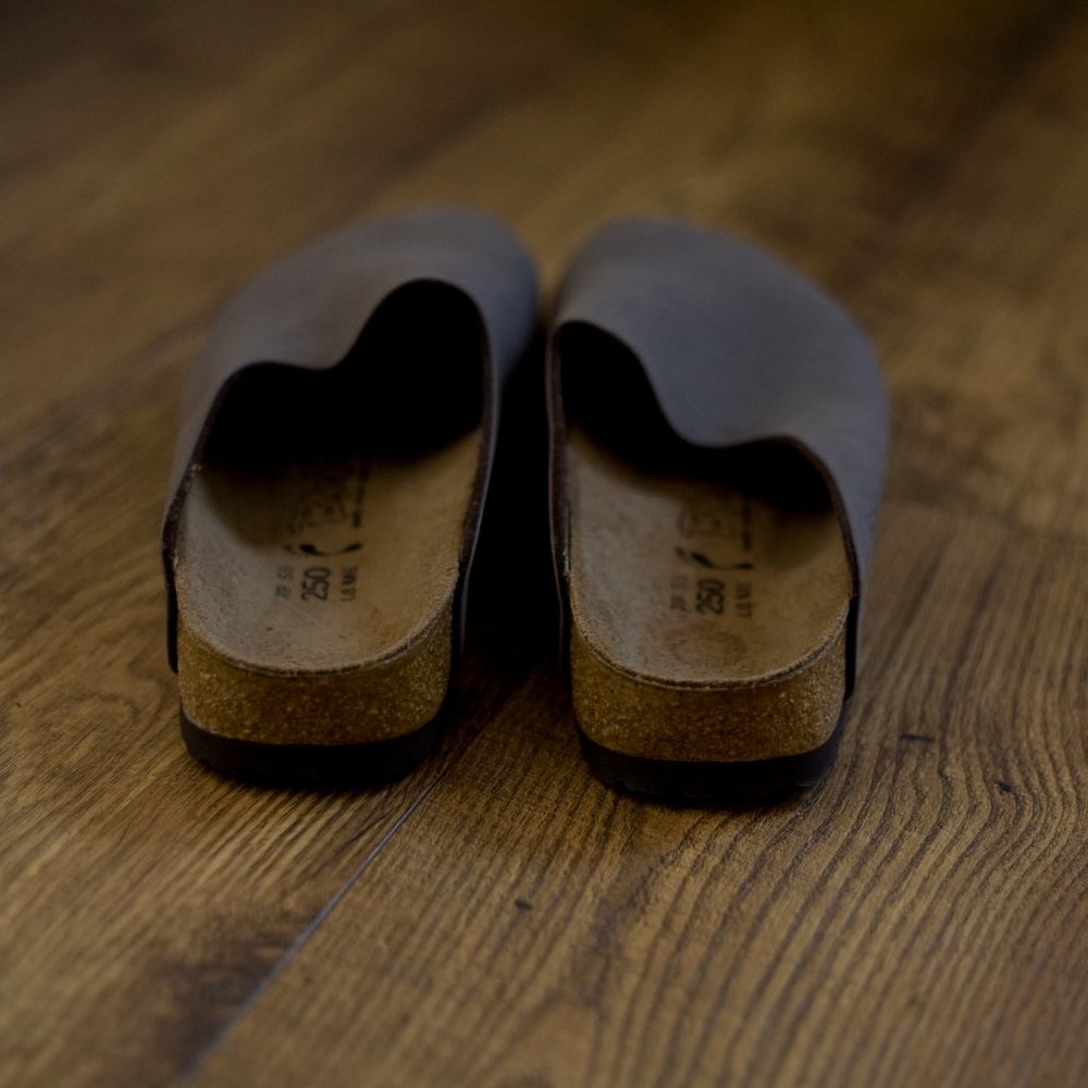 Birki's Birkenstock 250 L8 M6 39 Germany slip on clog neutral NWOT Birkibuc - Picture 5 of 10